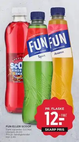 MENY FUN ELLER SCOOP, DKK 12 tilbud