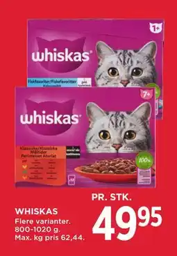 MENY WHISKAS, DKK 49.95 tilbud