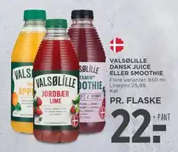 MENY VALSØLILLE DANSK JUICE ELLER SMOOTHIE, DKK 22 tilbud