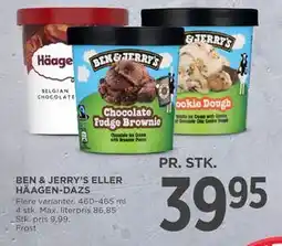 BEN & JERRY’S ELLER HÄAGEN-DAZS, DKK 39.95