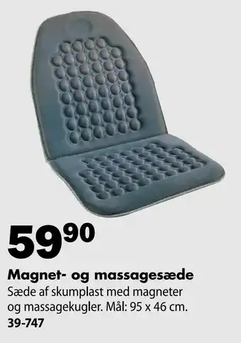 Biltema Magnet- og massagesæde tilbud