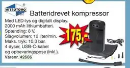 Harald Nyborg Batteridrevet kompressor, DKK 175 tilbud