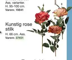 Harald Nyborg Kunstig rose stilk, DKK 19 tilbud