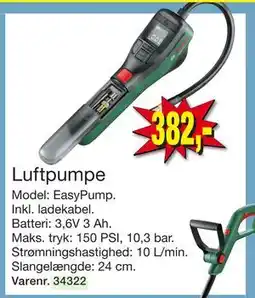Harald Nyborg Luftpumpe, DKK 382 tilbud