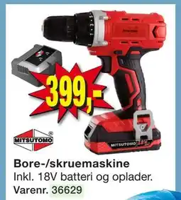 Harald Nyborg Bore-/skruemaskine, DKK 399 tilbud