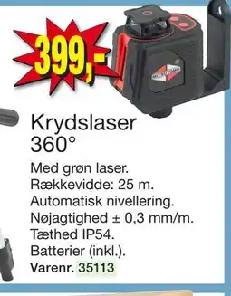 Harald Nyborg Krydslaser 360°, DKK 399 tilbud