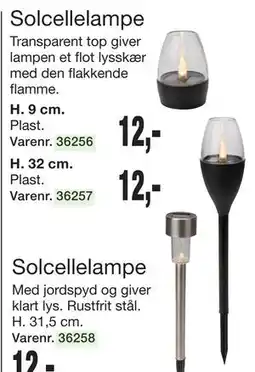 Harald Nyborg Solcellelampe, DKK 12 tilbud