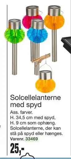 Harald Nyborg Solcellelanterne med spyd, DKK 25 tilbud