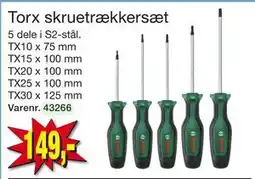 Harald Nyborg Torx skruetrækkersæt, DKK 149 tilbud