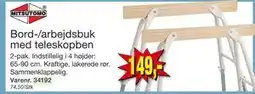 Harald Nyborg Bord-/arbejdsbuk med teleskopben, DKK 149 tilbud