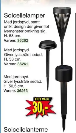 Harald Nyborg Solcellelamper, DKK 30 tilbud
