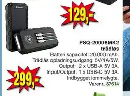 Harald Nyborg PSQ-20008MK2 trådløs, DKK 299 tilbud