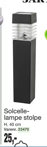 Harald Nyborg Solcellelampe stolpe, DKK 25 tilbud