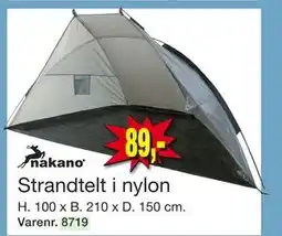 Harald Nyborg Strandtelt i nylon, DKK 89 tilbud