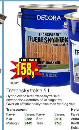 Harald Nyborg Træbeskyttelse 5 L, DKK 158 tilbud