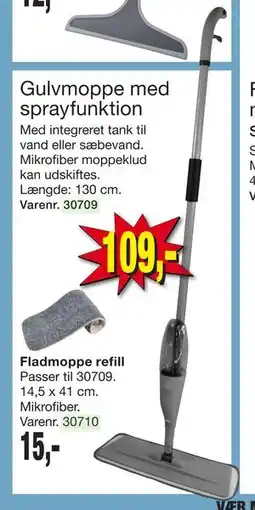Harald Nyborg Gulvmoppe med sprayfunktion, DKK 109 tilbud