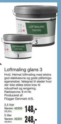 Harald Nyborg Loftmaling glans 3 tilbud