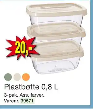 Harald Nyborg Plastbøtte 0,8 L, DKK 20 tilbud