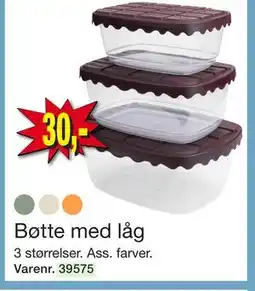 Harald Nyborg Bøtte med låg, DKK 30 tilbud