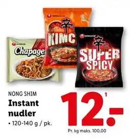Lidl Instant nudler, DKK 12 tilbud