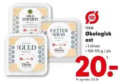 Lidl Økologisk ost, DKK 20 tilbud