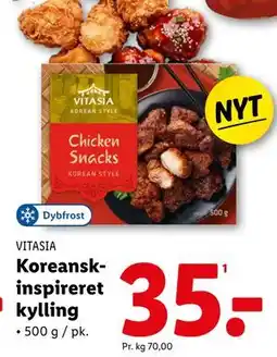 Lidl Koreanskinspireret kylling, DKK 35 tilbud