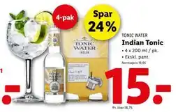 Lidl Indian Tonic, DKK 15 tilbud