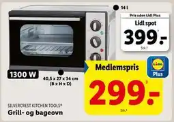 Lidl Grill- og bageovn, DKK 399, App-pris tilbud