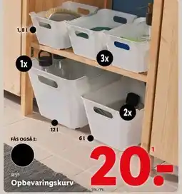 Lidl Opbevaringskurv, DKK 20 tilbud