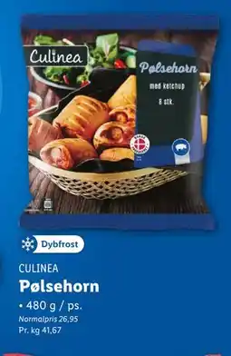 Lidl Pølsehorn, DKK 20 tilbud