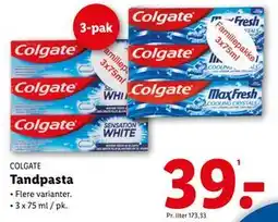 Lidl Tandpasta, DKK 39 tilbud