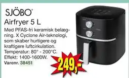 Harald Nyborg Airfryer 5 L, DKK 249 tilbud