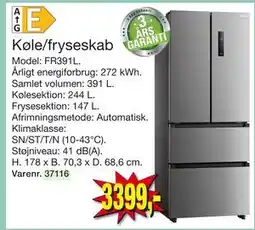 Harald Nyborg Køle/fryseskab, DKK 3399 tilbud