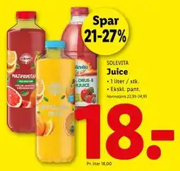 Lidl Juice, DKK 18 tilbud