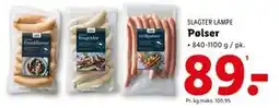 Lidl Pølser, DKK 89 tilbud