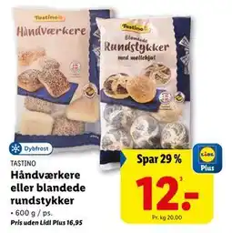 Lidl Håndværkere eller blandede rundstykker, DKK 16.95, App-pris tilbud