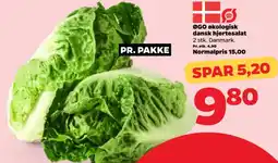 Netto ØGO økologisk dansk hjertesalat 2 stk. Danmark. tilbud
