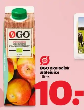 Netto ØGO økologisk æblejuice tilbud