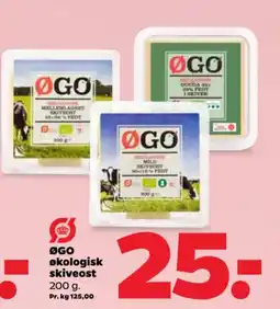 Netto ØGO økologisk skiveost tilbud