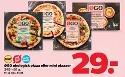 Netto ØGO økologisk pizza eller mini pizzaer tilbud