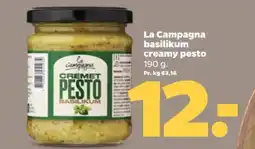Netto La Campagna basilikum creamy pesto tilbud