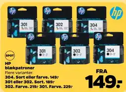 Netto HP blækpatroner tilbud