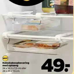 Netto Køleskabsopbevaring med ophæng tilbud