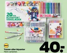 Netto Tusser eller blyanter Flere varianter. tilbud