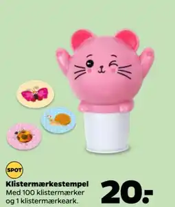 Netto Klistermærkestempel tilbud