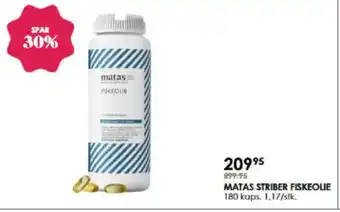 Matas MATAS STRIBER FISKEOLIE tilbud