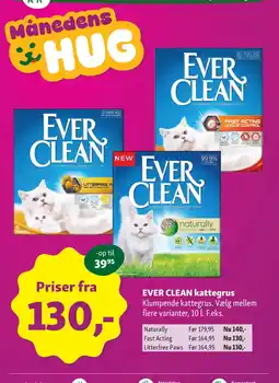 Maxi Zoo EVER CLEAN kattegrus Klumpende kattegrus. Vælg mellem tilbud