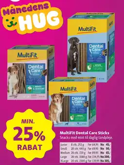 Maxi Zoo MultiFit Dental Care Sticks Snacks med mint til daglig tandpleje. tilbud