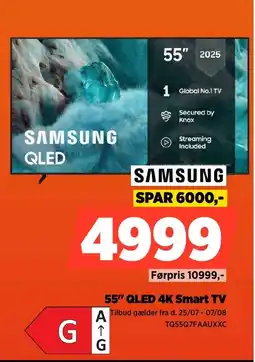Power SAMSUNG 55" QLED 4K Smart TV tilbud