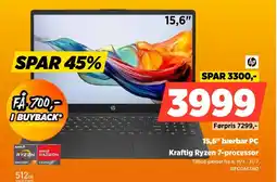 Power 15,6" bærbar PC Kraftig Ryzen 7-processor tilbud